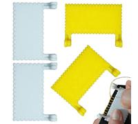 Lot de 4 jauges à coudre - Outil de guidage pour ourlets à clip - Règle de couture portable - Pour débutants - Traitement de l'ourlet - Travaux de couture