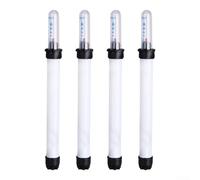 Lot de 4 jauges de niveau d'eau blanche pour pots de fleurs, indicateurs d'échelle flottante avec mesure visible pour l'entretien des plantes, réservoirs et piscines, 16,5 à 36 cm (180#)