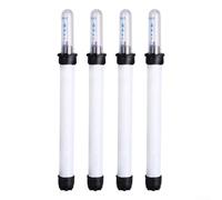 Lot de 4 jauges de niveau d'eau blanche pour pots de fleurs, indicateurs d'échelle flottante avec mesure visible pour l'entretien des plantes, réservoirs et piscines, 16,5 à 36 cm (300#)