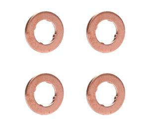 (Lot de 4) Joint d’Injecteur en Cuivre compatible pour A1 A3 A4 A5 A6 Q2 Q5 TT Cayenne Octavia Superb Ibiza Leon Golf Passat motorisation 1.6 2.0 et 3.0 TDI OEM 059130519