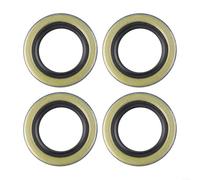Lot de 4 joints de graisse à double lèvre 34823 12192Tb pour essieux de remorque de 907,2 à 997,9 kg avec broches BT8, construction en acier et caoutchouc, compatible avec roulement L44643/L44610