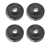 Lot de 4 joints de moteur en caoutchouc DD62-00053A pour lave-vaisselle Samsung - Kit de remplacement fiable de joint d'huile noir 26 x 8 x 11 mm