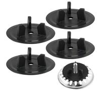 Lot de 4 joints de rechange avec fixation, compatibles avec les éviers IKEA, joint de rechange pour panier à tamis, vis de rechange avec joint en caoutchouc, panier d'évier, kit de joints en