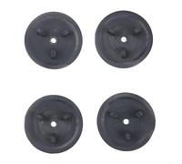 Lot de 4 joints de rechange de vidange d'évier avec vis, étanches pour joints en caoutchouc TPU pour siphons ATLANT et pour évier de cuisine double, 5,5 x 1,3 cm, noir