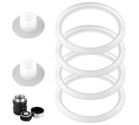 Lot de 4 Joints de Rechange et 2 Valves d'Air Compatibles avec Les Bocaux Alimentaires Thermos Stainless King de 16 oz, 24oz Joint d'étanchéité en Silicone Sans BPA et Bouchon Anti-Fuite
