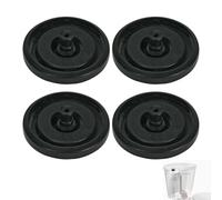 Lot de 4 joints de rechange universels pour réservoir de chasse d'eau - Valve de remplissage noire multi-pression - Vannes de remplissage standard compatibles avec Fluidmaster
