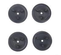 Lot de 4 joints de vidange d'évier en caoutchouc TPU avec vis pour siphon ATLANT pour évier double, kit de rechange étanche noir
