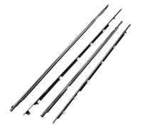 Lot De 4 Joints D'étanchéité En Caoutchouc Pour Vitres Extérieures Pour Land Pour Cruiser LC80 Pour Série 80 1991-1998 Joint Porte latérales Voiture(Chrome)
