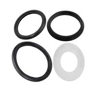 Lot de 4 joints d'étanchéité pour cloche, bassin, tuyau de chasse et de vidange - Compatible avec Geberit 244.244.00.1 241.868.00.1 362.771.00.1 387.282.00.1