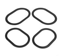 Lot de 4 joints d'isolation efficace en silicone pour parasol chauffant extérieur, compatible avec divers chauffages de cour (ovale)