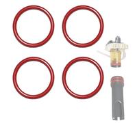 Lot de 4 joints toriques - Compatible avec les machines à café Delonghi ECAM, ETAM, ESAM, EABI, EPAM & AEG - Pièces de rechange en silicone VMQ de qualité supérieure pour unité d'infusion à piston