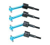 Lot De 4 Joints Universels en MéTal CVD pour Arbre De Transmission Compatible avec Tamiya Tt01 Tt02 1/10 Rc Car 70 Mm,Arbre D'EntraîNement Cvd De Voiture Rc Kit d'arbre D'EntraîNement Rc CVD (Bleu)