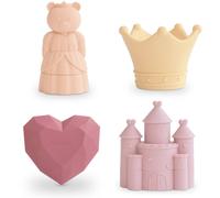 Lot De 4 Jouets De Bain Rose, Jaune, Violet TU