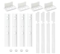 Lot de 4 kits de montage de porte Charnière traînée pour réfrigérateur et congélateur avec code d'origine C00312150 pour Indesit pour Ariston 481231019131 484000000857 pour Whirlpool