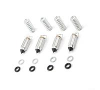 Lot de 4 kits de reconstruction de carburateur avec membrane à vide pour ZL600/ZL900/ZL1000 Eliminator & ZR550B Zephyr (1985-1993), laiton et Ru