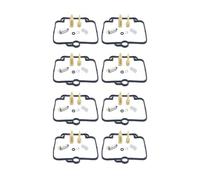 Lot de 4 kits de réparation de carburateur pour Suzuki GSX400 Impulse GK79A 1997 GSX400V GSX 400 V 400 V Joint flotteur Vannes à aiguille Vis de vidange pilote (2 ensembles)