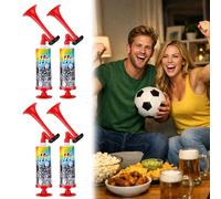 Lot de 4 klaxons à air comprimé pour les événements sportifs, pour les événements sportifs, klaxon à air comprimé pour les fans de football