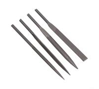Lot de 4 lames de lime pneumatique 5 x 125 mm compatibles avec l'outil AF 5 pour une utilisation dans le verre, le métal, le bois et le carrelage