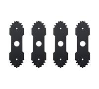 Lot de 4 lames de rechange 638006008 pour débroussailleuse à double dent compatibles avec UT-50500, UT-50901, UT15518, AC04203, WTA0071, RY13050