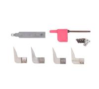 Lot de 4 lames de rechange en carbure de tungstène - Coupe tranchante durable - Utilisation pour le nettoyage des sols, le travail du bois et le travail du bois, différentes