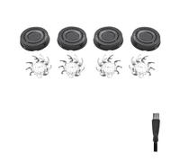 Lot De 4 Lames De Rechange For Tête De Rasoir Pitbull, Compatible Avec Le Crâne, Couleur Or/argent/noir, Modèle PRO, 4 Têtes(Black 4 Pcs 1 Set)