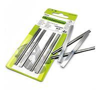 Lot de 4 lames réversibles HM - 75,5 x 5,5 x 1,1 mm - Compatibles avec Black&Decker DN 750 / SR 600 K/BD 75 / KW 750