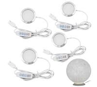 Lot de 4 lampes LED pour Bambu Lab X1/P1/001 Series, 3 couleurs à intensité variable 5 V USB, 3000 K blanc chaud et lumière du jour 6000 K, pièces de rechange pour imprimante 3D
