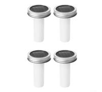 Lot de 4 lampes solaires LED en forme de flamme avec capteur automatique, éclairage décoratif extérieur de jardin et terrasse avec effet de flamme vacillante réaliste, à énergie solaire