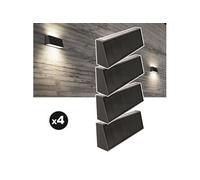 Lot de 4 lampes solaires Solar Wall S31
