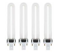 Lot De 4 Lampes Uv 9 W Pour Sèche-Ongles En Gel, Tubes Uva 365 Nm, Compatibles Avec Les Sèche-Ongles 9 W Et 36 W, Performances Longue Durée