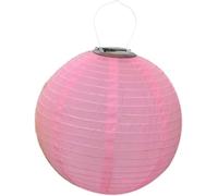 Lot de 4 lanternes solaires à LED en tissu imperméable pour festival, extérieur, jardin - 30,5 cm