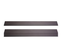 lot de 4 lattes pour brise-vue WPC Sarthe, planches brise-vent, env. 1qm ~ 180cm, anthracite