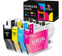 Lot De 4 Lc421Xl Lc-421 Xl Cartouches D'Encre Multipack Compatible Avec Brother Lc421-Xl Lc421Xl Lc421Val Xl Compatible Pour Brother Dcp-J1050Dw Mfc-J1010Dw Dcp-J1140Dw[ENC940039]