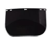 Lot de 4 lentilles de rechange pour casque de soudage Hobart 770580 Shield 15,5 à l'intérieur x 8 situées en polycarbonate teinté résistant aux rayures pour soudage, meulage et coupe