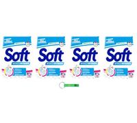 Lot de 4 lessives en poudre douces pour machine à laver - Blanc intense - 78 lavages 3,9 kg + porte-clés Beni Culinari gratuit