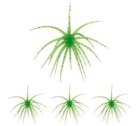 Lot de 4 leurres de pêche Imitation oursin, leurre en Forme d’oursin de 7 cm, Plastique Souple Vert Fluorescent, pour Black Bass en Eau Douce, pour Black Pit et pêcheries gérées, appât de pêche