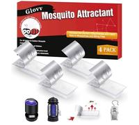 Lot de 4 leurres Octenol - Cartouche de rechange pour appât de moustiques - Appât à moustiques Octenol - Compatible avec tous les pièges à moustiques volants