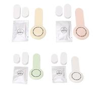 Lot de 4 lève-abattant WC, lève-siège WC, évitez de toucher le siège, aide à l'hygiène pour salle de bain avec pastilles d'aromathérapie en jaune, rose, blanc, vert, imperméable.