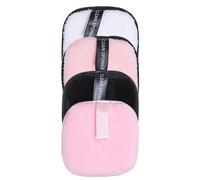 Lot de 4 lingettes nettoyantes réutilisables pour le visage | Écologiques lavables pour les types de peau, biologique, zéro déchet, coton