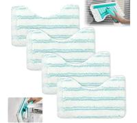 Lot de 4 Lingettes Reutilisables Microfibre pour Bath Cleaner Micro Duo - 20 x 12,5 cm - pour Accessoires de Rechange Leifheit - Forte décontamination - Idéal pour Les raclettes de carrelage