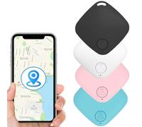 Lot de 4 localisateurs de clés, localisateurs d'objets Bluetooth, localisateur de clés avec alarme anti-perte, traqueur GPS anti-perte, étiquette intelligente adaptée pour les clés, les portefeuilles