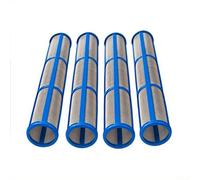 Lot de 4 longs filtres de collecteur de pompe pour pulvérisateurs de peinture sans air, 30 mailles, 60 mailles, 100 options de maille, compatibles avec G Contractor II pour une meilleure finition (100