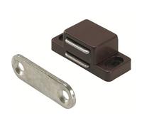 Lot de 4 loqueteaux magnétique acier HETTICH, L.35 x l.15 mm