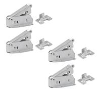 Lot de 4 loquets à ressort automatiques, loft Touch Loft, loquet automatique à ressort de porte pour ouvrir les portes de placard et les trappes de grenier pour armoire, maison, bureau, hôtel