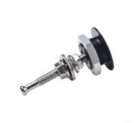 Lot de 4 loquets de capot à bouton-poussoir en aluminium - 30 mm de diamètre - Attaches à dégagement rapide pour coffre, couvercle de trappe et pare-chocs - Pour billettes d'aluminium T6, tache