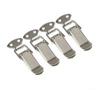 Lot de 4 loquets de placard en fer avec tension à ressort pour verrouillage à bascule, loquet de serrage à utiliser sur les portes, panneaux et unités de rangement (sans serrure)