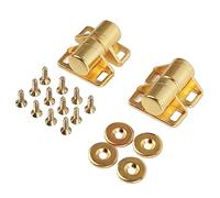 Lot de 4 loquets de porte d'armoire vintage en alliage de zinc, ferrures antiques solides et durables pour armoires, placards, tiroirs, vert bronze doré 3,5 x 2 x 1,8 cm (Or)