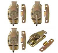 Lot de 4 loquets de table plaqués zinc doré pour tiroir de table à manger, boîte en bois