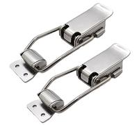 Lot de 4 loquets verrouillage en acier inoxydable for boîte industrielle pour Boîte à Outils