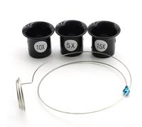 Lot de 4 loupes de montre avec grossissement 5x/10x/15x, pour inspection de bijoux et réparation de montres